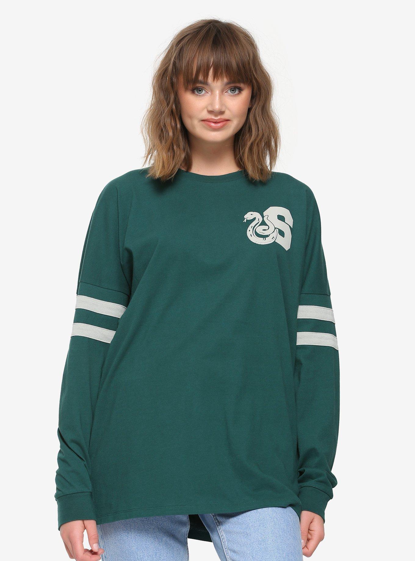 Harry Potter Slytherin House Hype Jersey - BoxLunch Exclusive, GREEN, hi-res