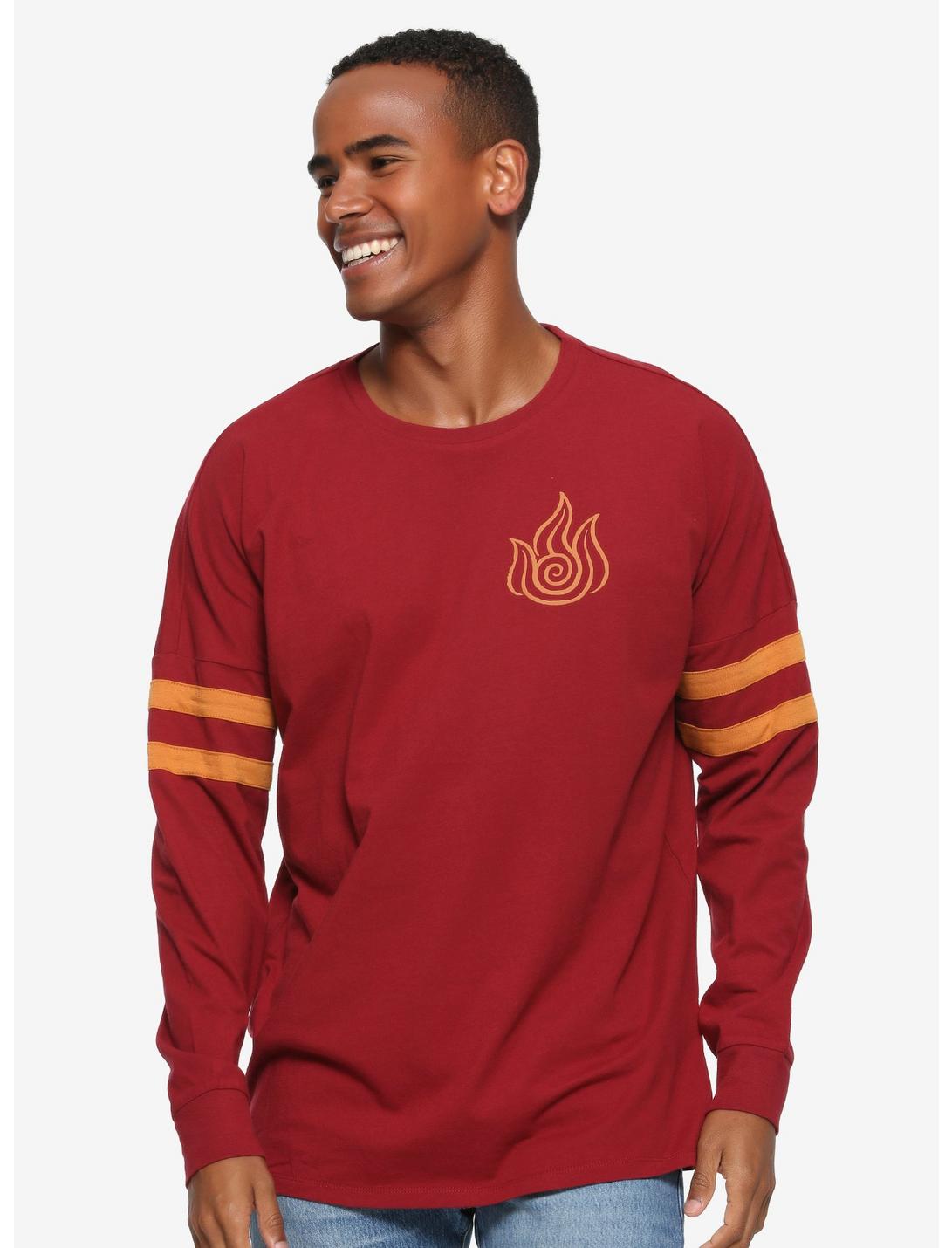 Avatar: The Last Airbender Fire Nation Hype Jersey - BoxLunch Exclusive, RED, hi-res