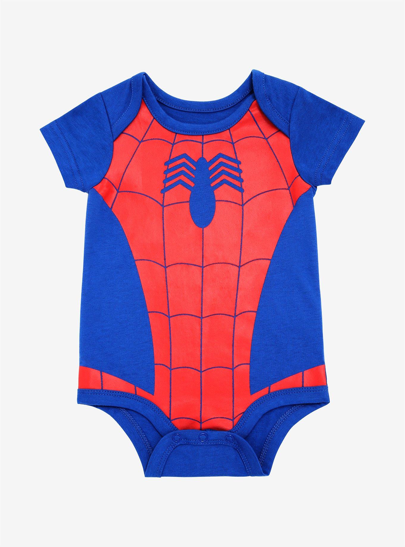 Marvel Spider-Man Infant Bodysuit - BoxLunch Exclusive, MULTI, hi-res