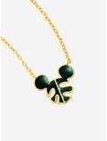 Disney Mickey Mouse Monstera Leaf Necklace, , hi-res