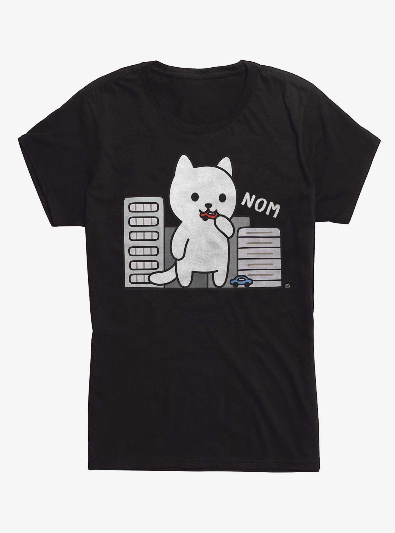 Cat Destroying City Girls T-Shirt, , hi-res