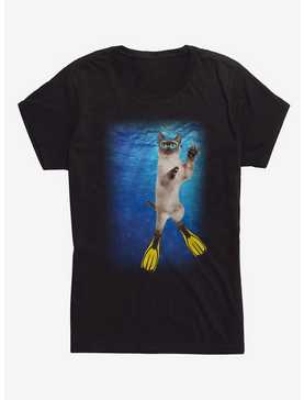 Scuba Cat Girls T-Shirt, , hi-res