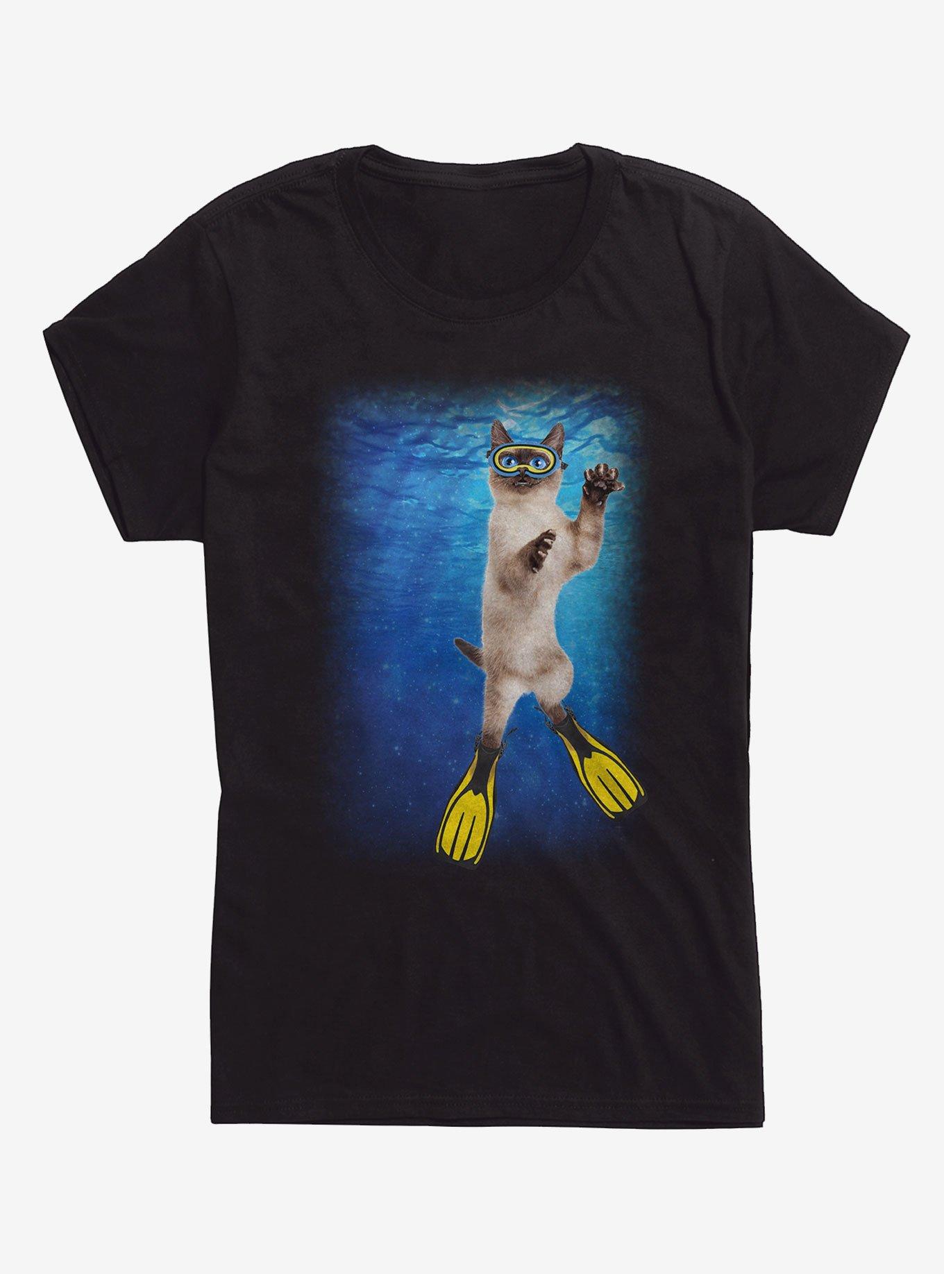 Scuba Cat Girls T-Shirt, , hi-res