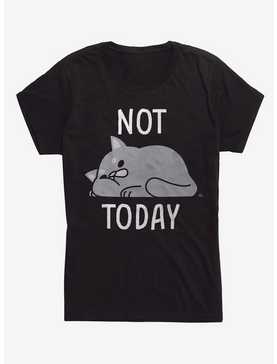 Lazy Not Today Cat Girls T-Shirt, , hi-res