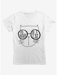 Rather Be Cat Cat Girls T-Shirt, WHITE, hi-res