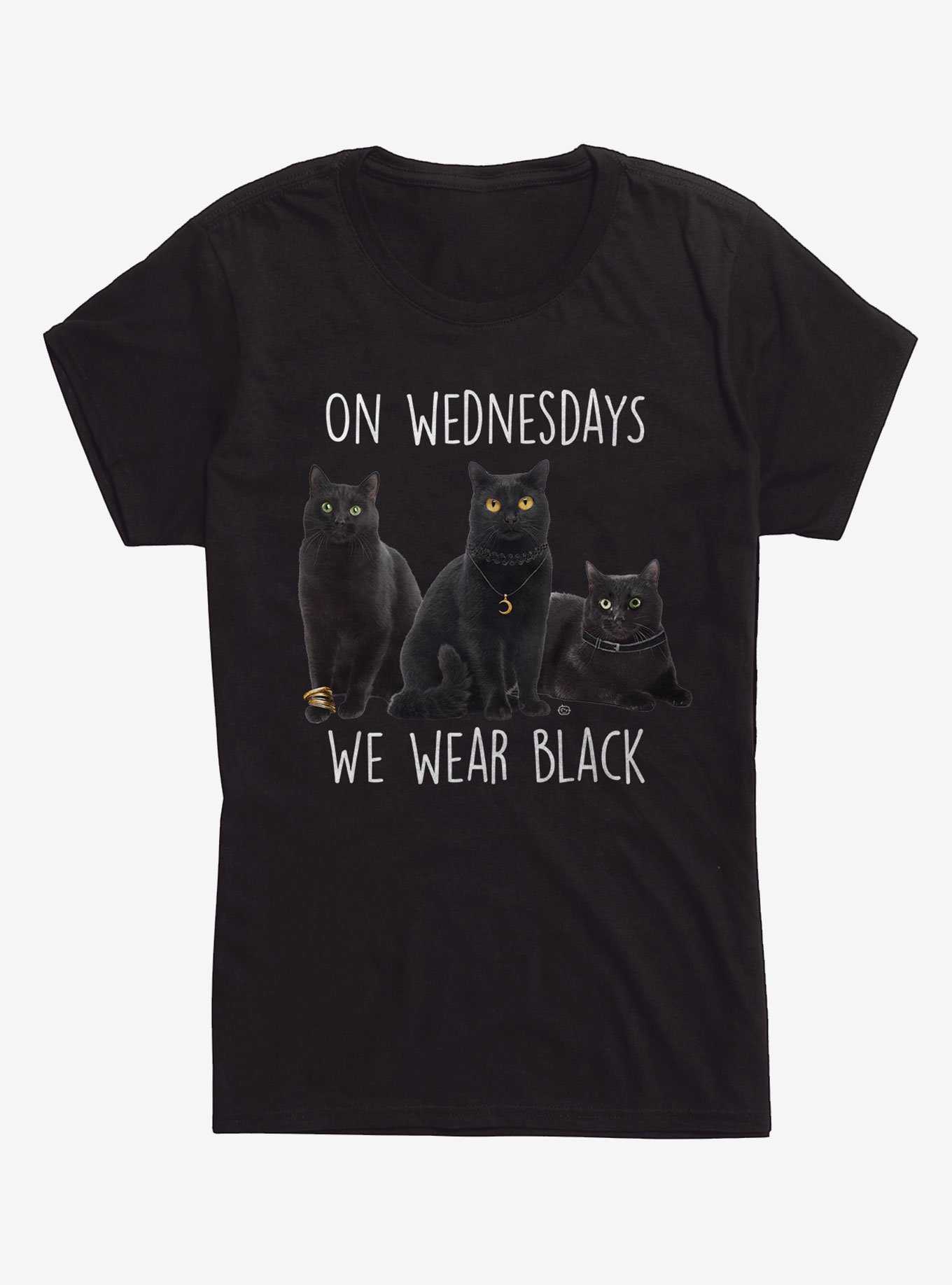 We Wear Black Cat Girls T-Shirt, , hi-res