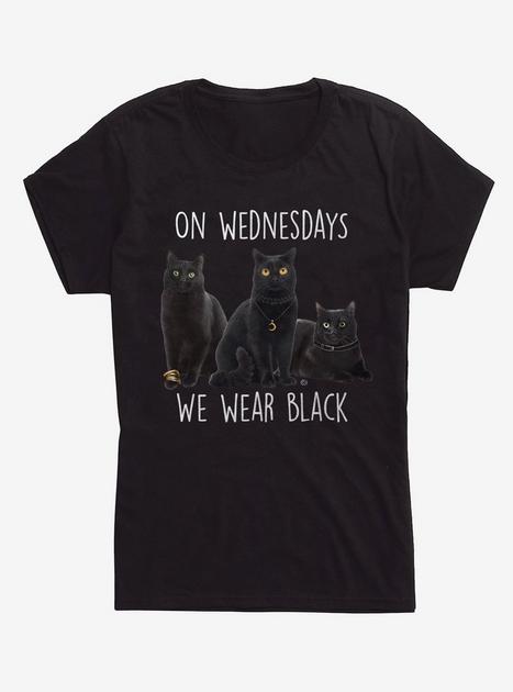 We Wear Black Cat Girls T-Shirt - BLACK | Hot Topic