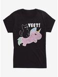 Yeet Cat Girls T-Shirt, BLACK, hi-res