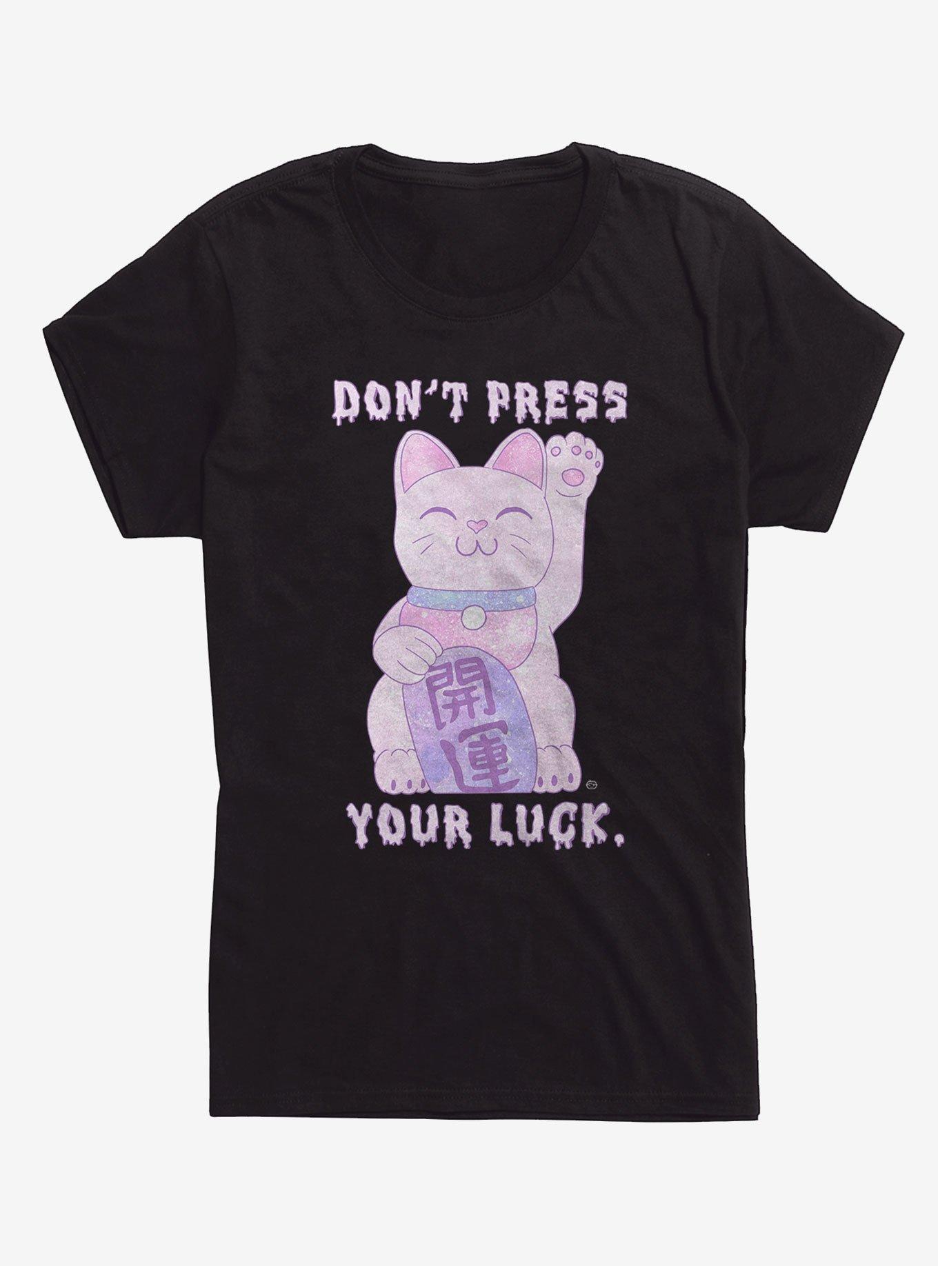 Don't Press Your Luck Cat Girls TShirt Hot Topic