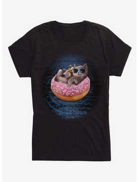 Donut Cat Cat Girls T-Shirt, , hi-res
