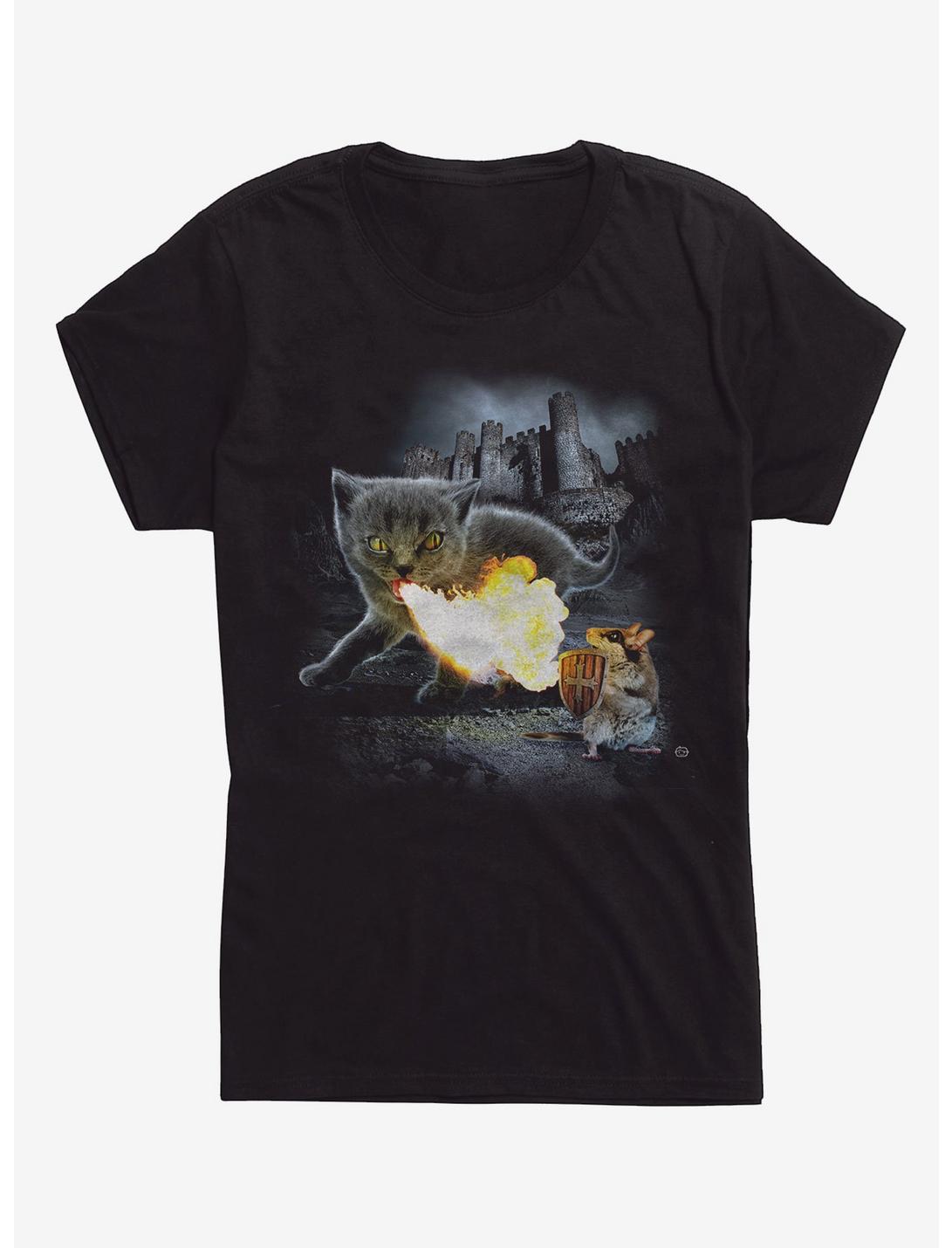Hisstoric Battle Cat Girls T-Shirt, BLACK, hi-res