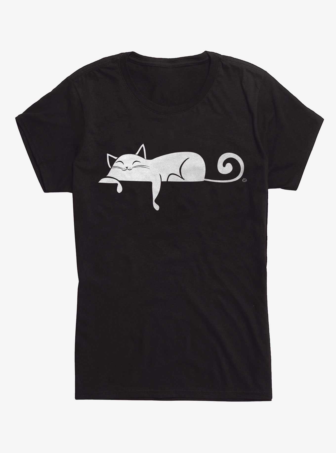 Lazy Cat Girls T-Shirt, , hi-res
