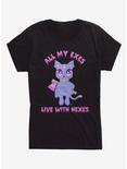 Live With Hexes Cat Girls T-Shirt, BLACK, hi-res