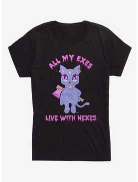 Live With Hexes Cat Girls T-Shirt, , hi-res