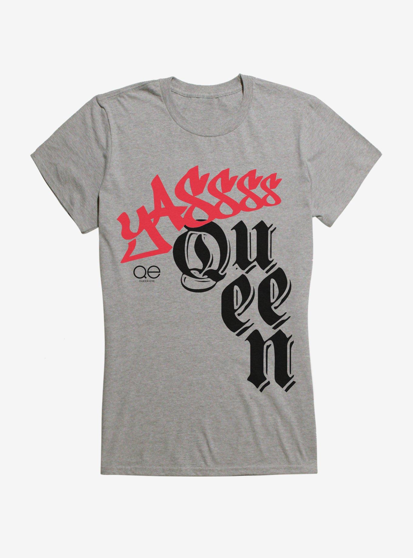 Queer Eye Yassss Queen Graffiti Girls T-Shirt - GREY | Hot Topic