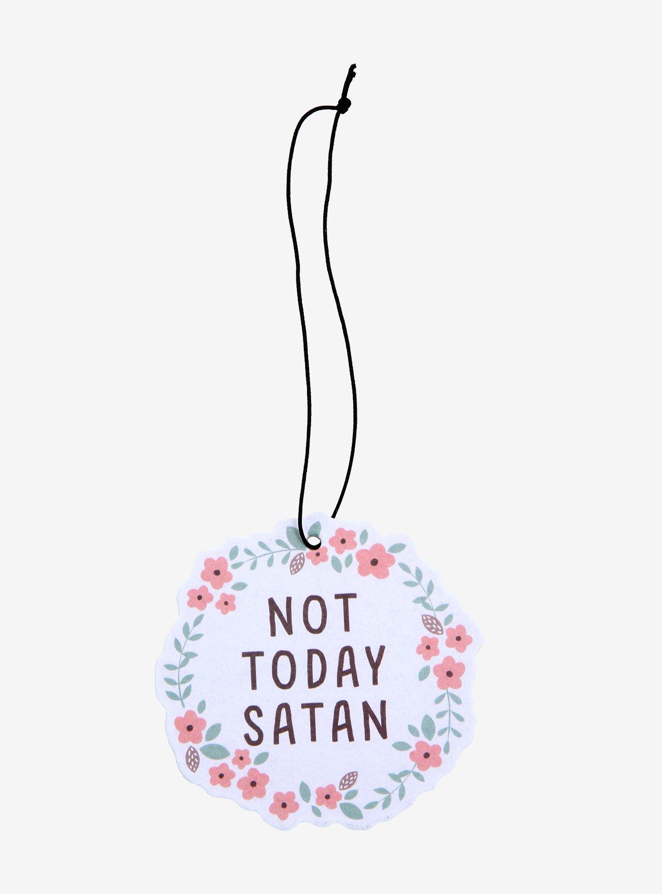 Not Today Satan Rose Air Freshener, , hi-res
