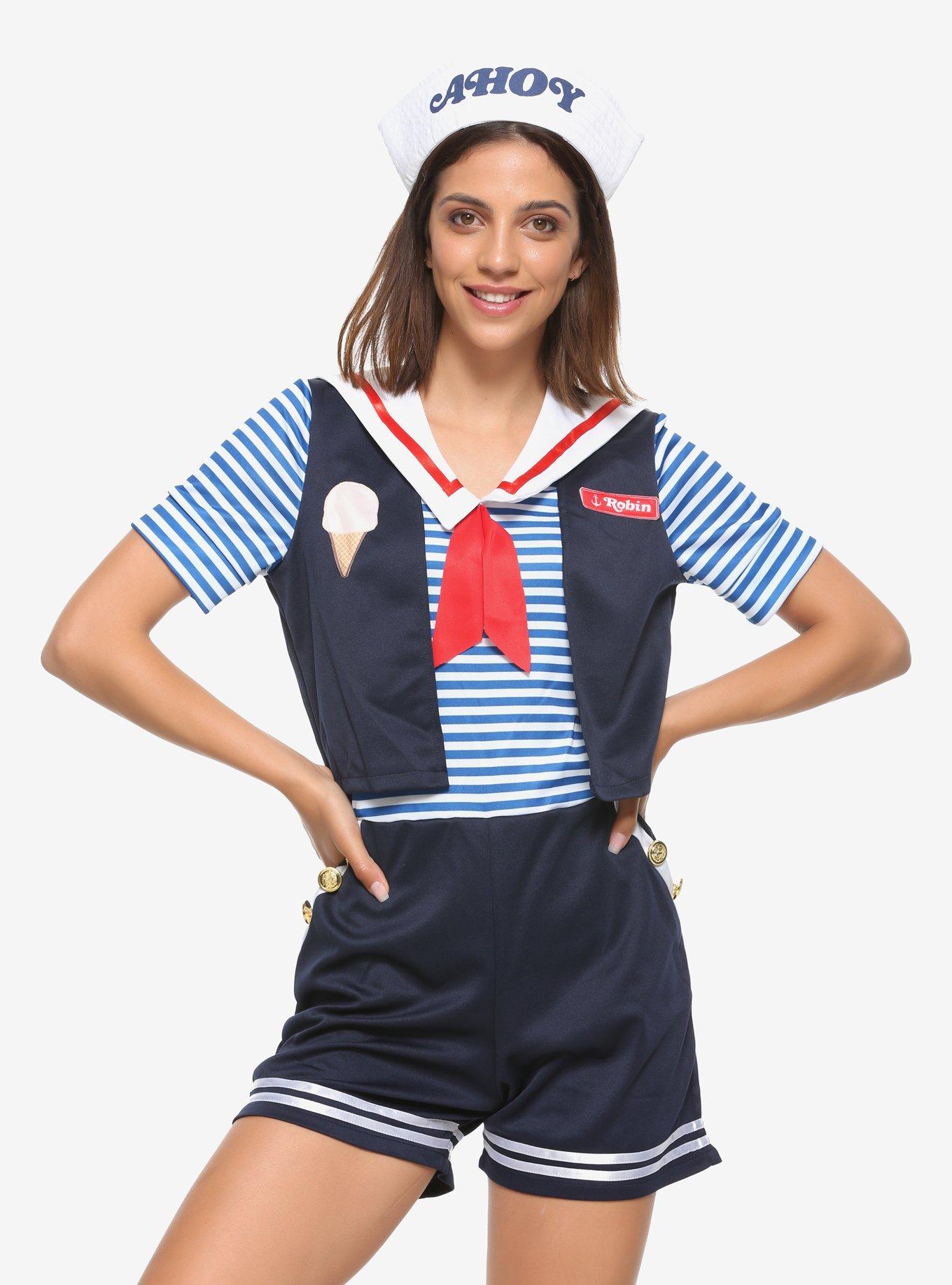 Stranger Things Scoops Ahoy Robin Costume, MULTI, hi-res