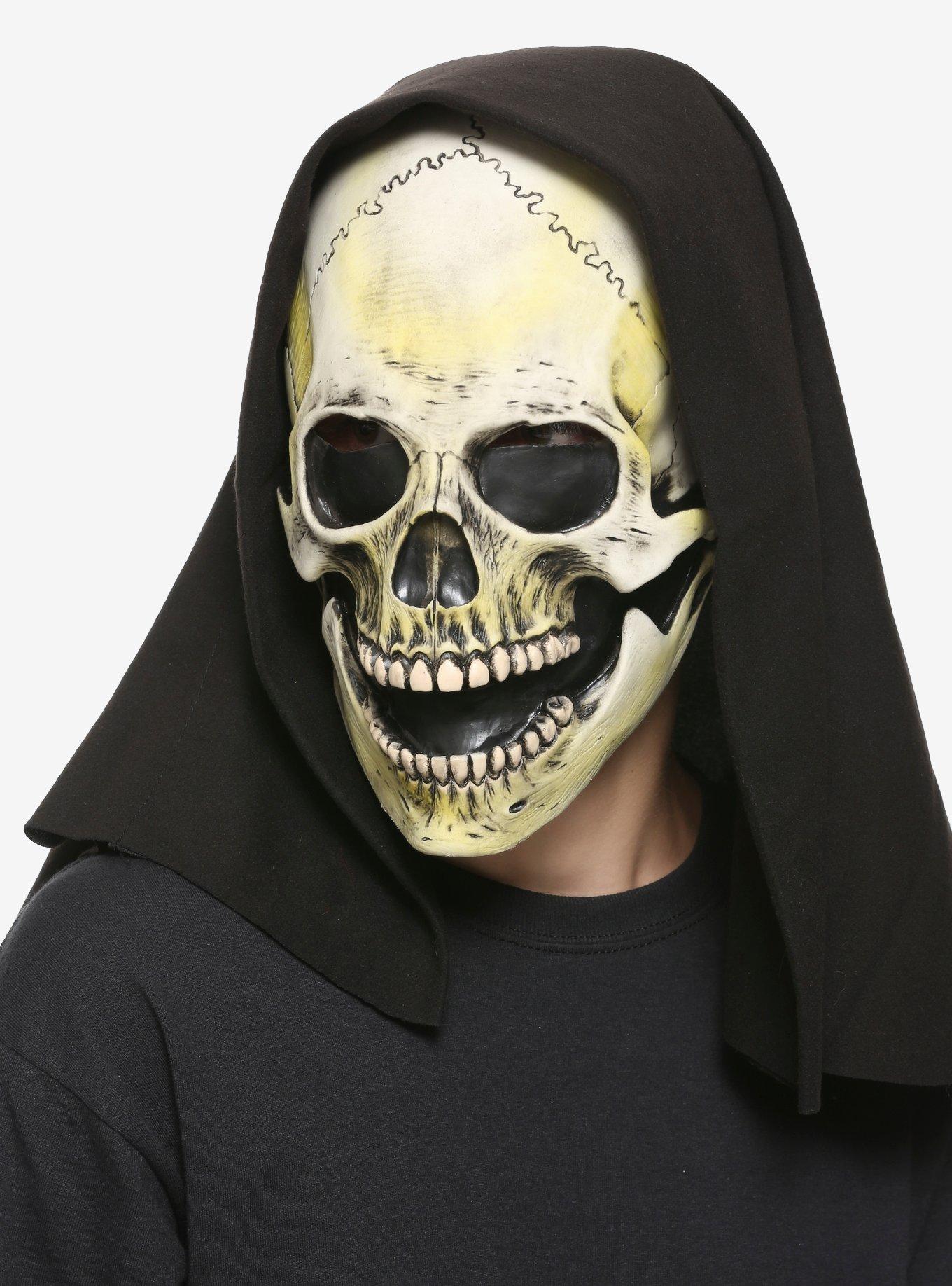 Grim Reaper Hooded Skull Mask, , hi-res