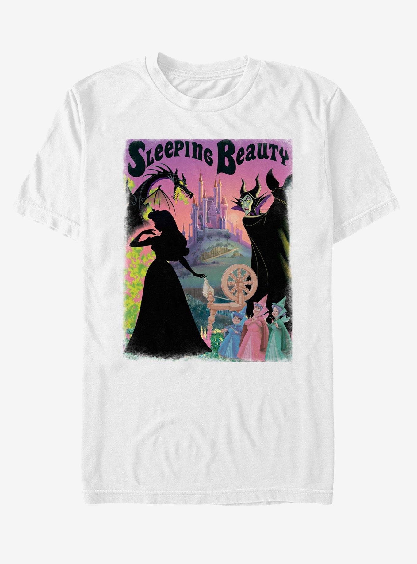 Disney Sleeping Beauty Poster T-Shirt - WHITE | BoxLunch