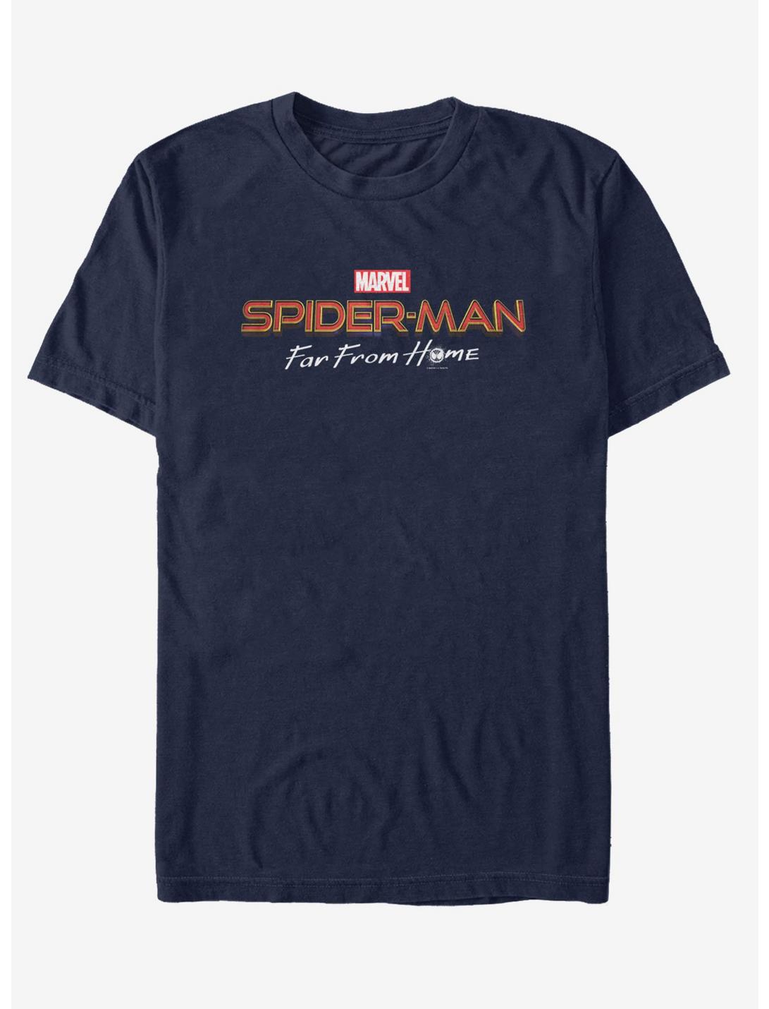 Marvel Spider-Man Far From Home Logo T-Shirt, NAVY, hi-res