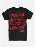 DC Comics Suicide Squad Freaks Villains Crooks Heroes T-Shirt, BLACK, hi-res