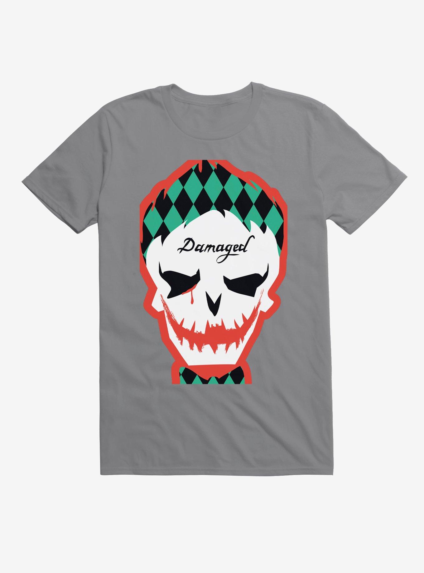 Suicide Squad The Joker Comic Skull Icon Head Schädel Männer Men T-Shirt Schwarz