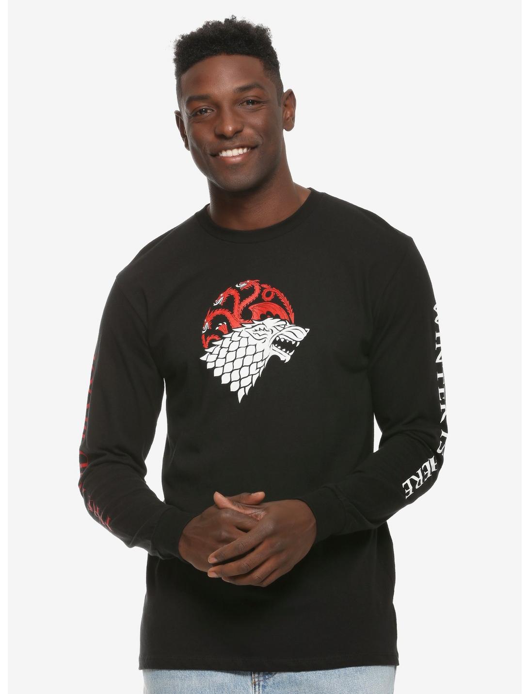 Game of Thrones Fire & Ice Long Sleeve T-Shirt, BLACK, hi-res