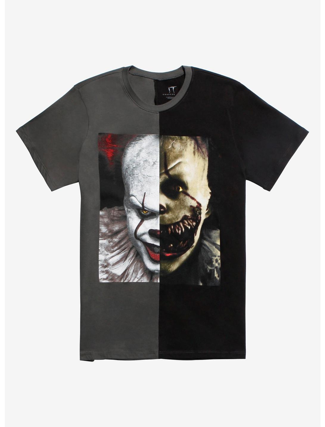 IT Chapter Two Pennywise Split T-Shirt, GREY, hi-res