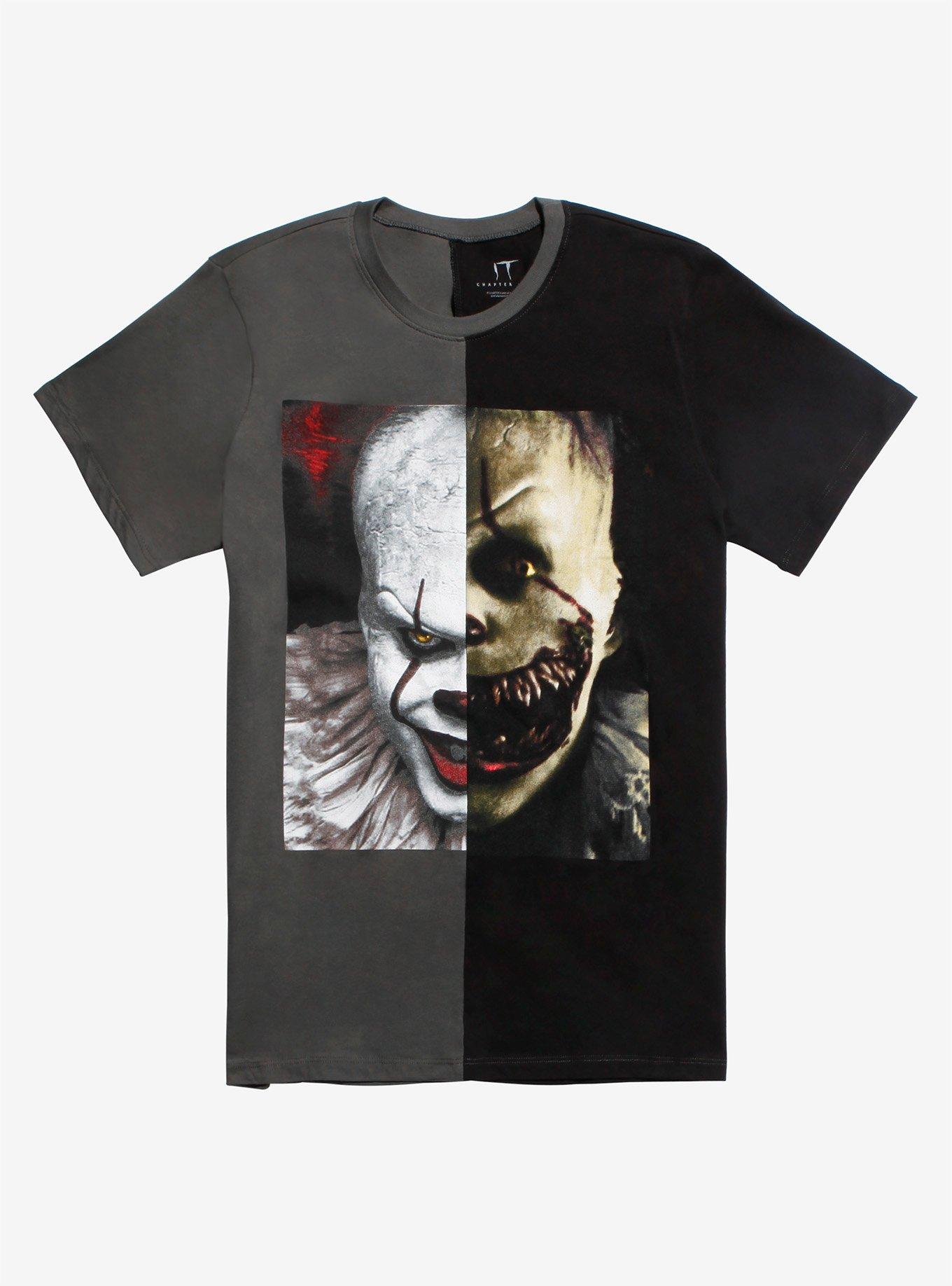 IT Chapter Two Pennywise Split T-Shirt, GREY, hi-res