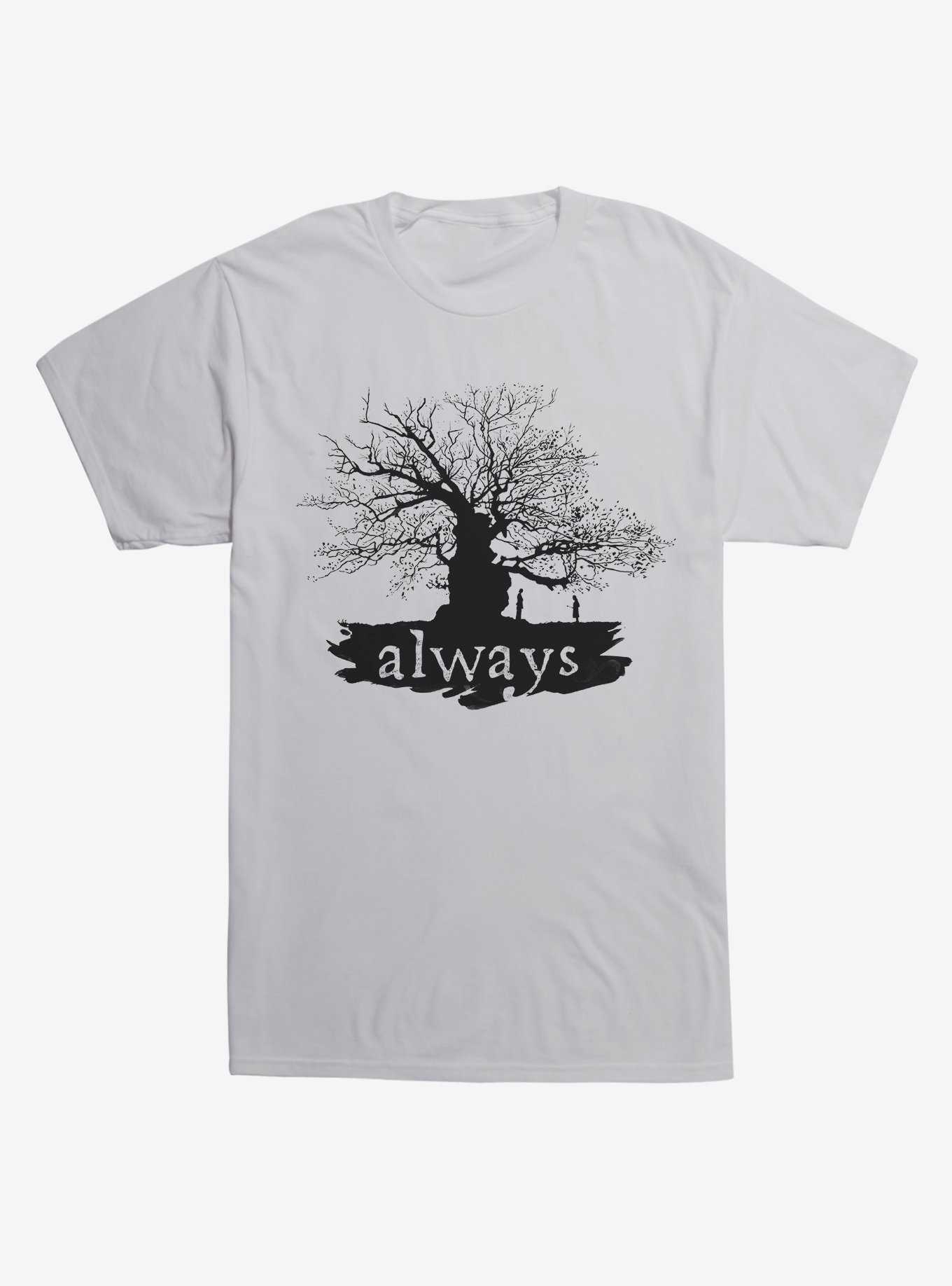 Harry Potter Always Tree Extra Soft Light Grey T-Shirt, , hi-res