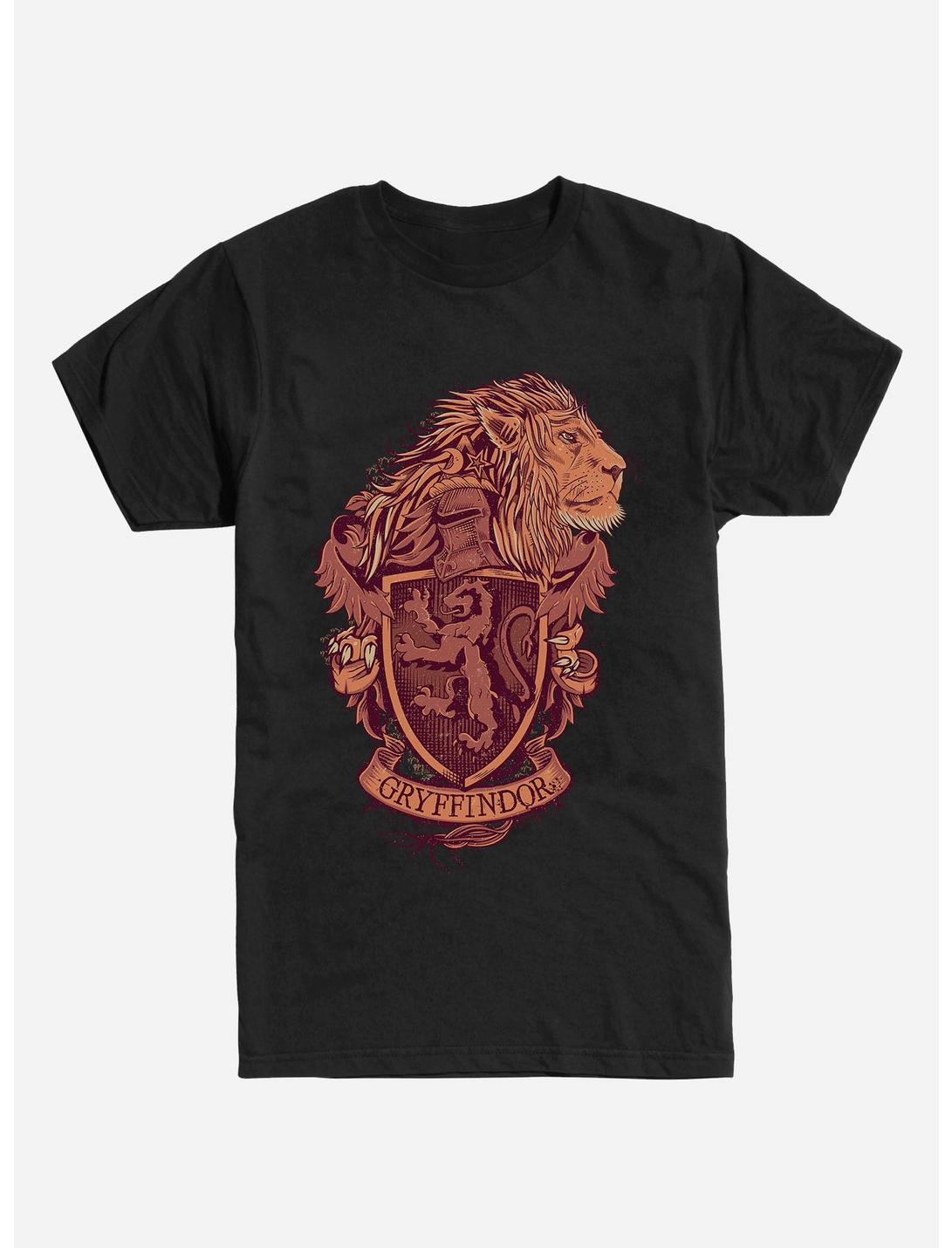 Extra Soft Harry Potter Gryffindor Lion T-Shirt, BLACK, hi-res