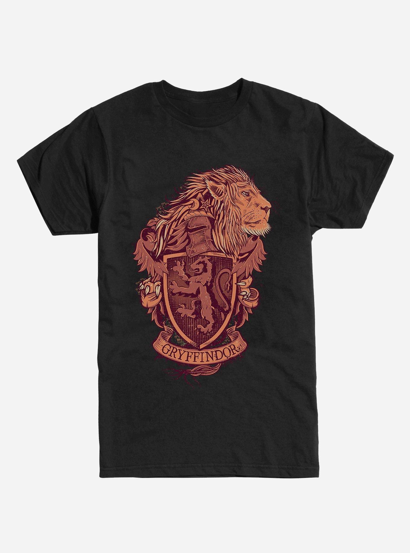 Extra Soft Harry Potter Gryffindor Lion T-Shirt, BLACK, hi-res