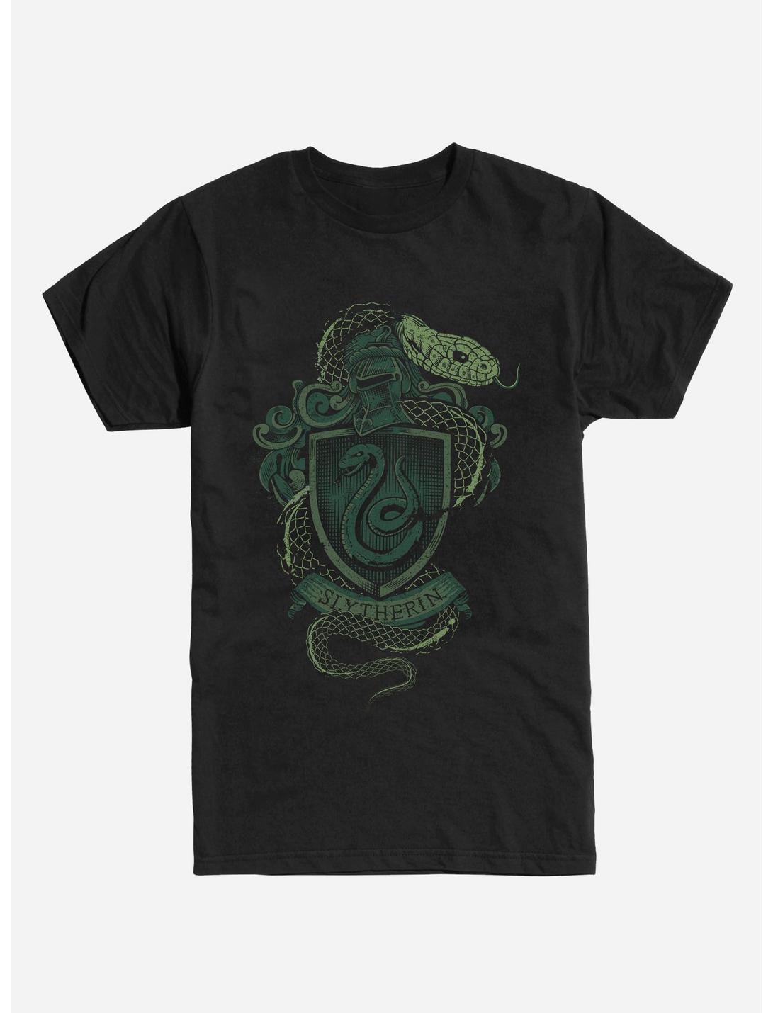 Extra Soft Harry Potter Slytherin Serpent T-Shirt, BLACK, hi-res