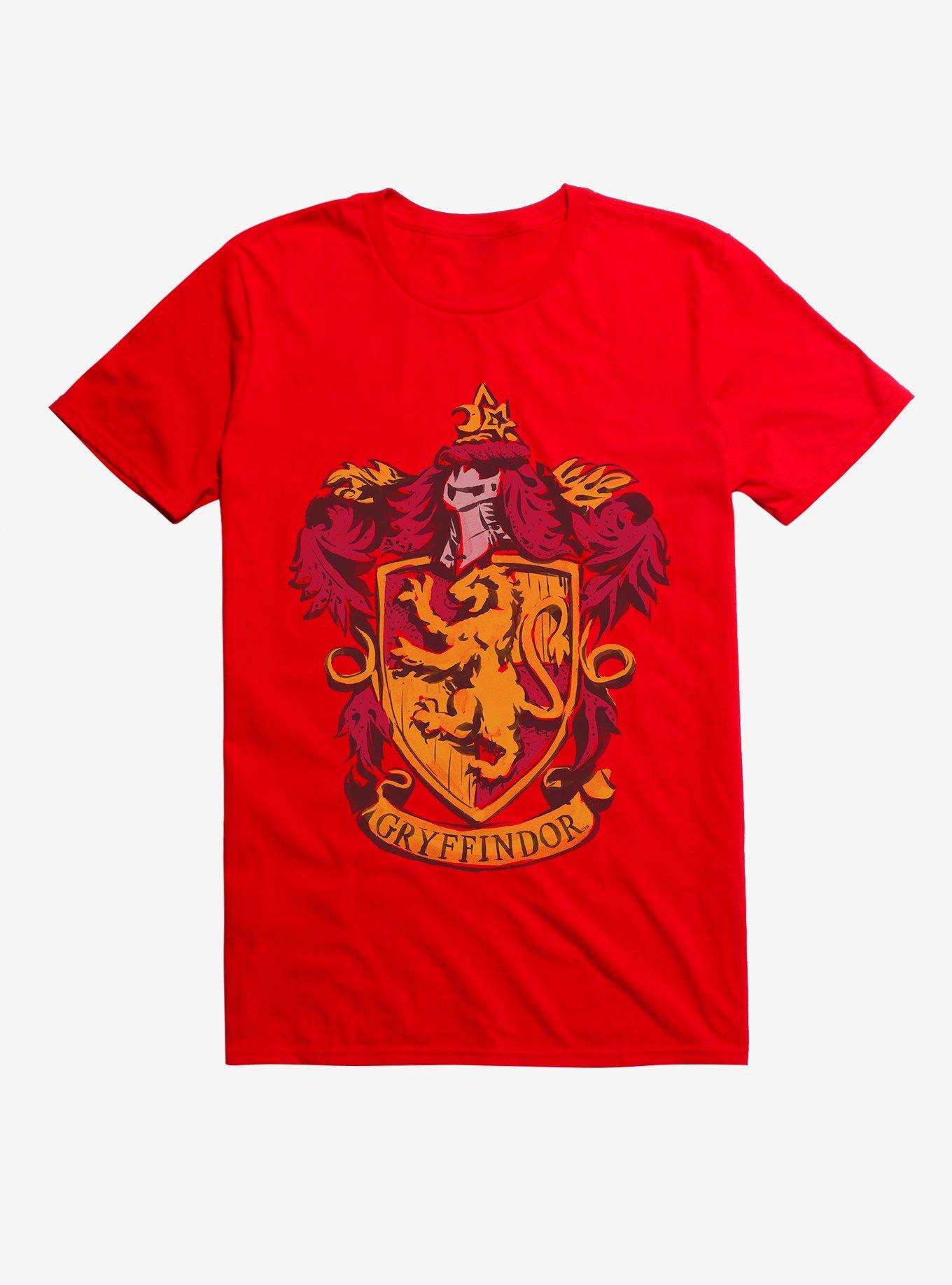 Harry Potter Gryffindor Lion Logo Extra Soft T-Shirt, RED, hi-res