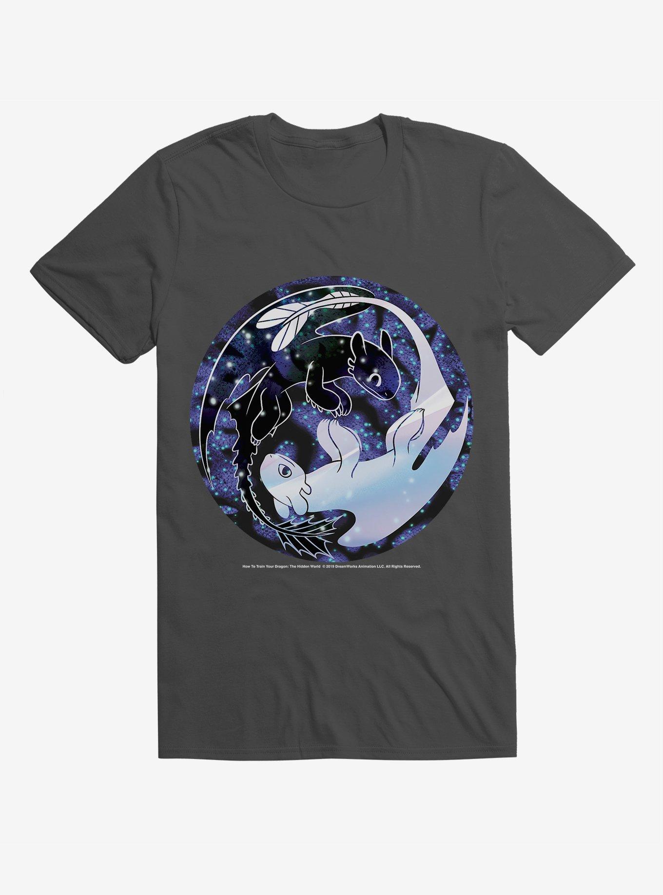 Extra Soft How To Train Your Dragon Night & Light Stars T-Shirt, DARK GREY, hi-res