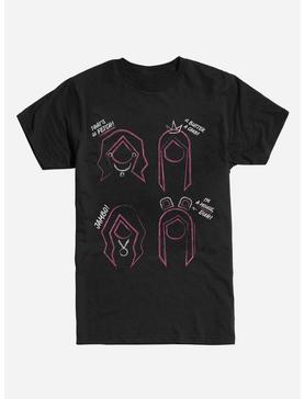 Plus Size Extra Soft Mean Girls Sketches T-Shirt, , hi-res