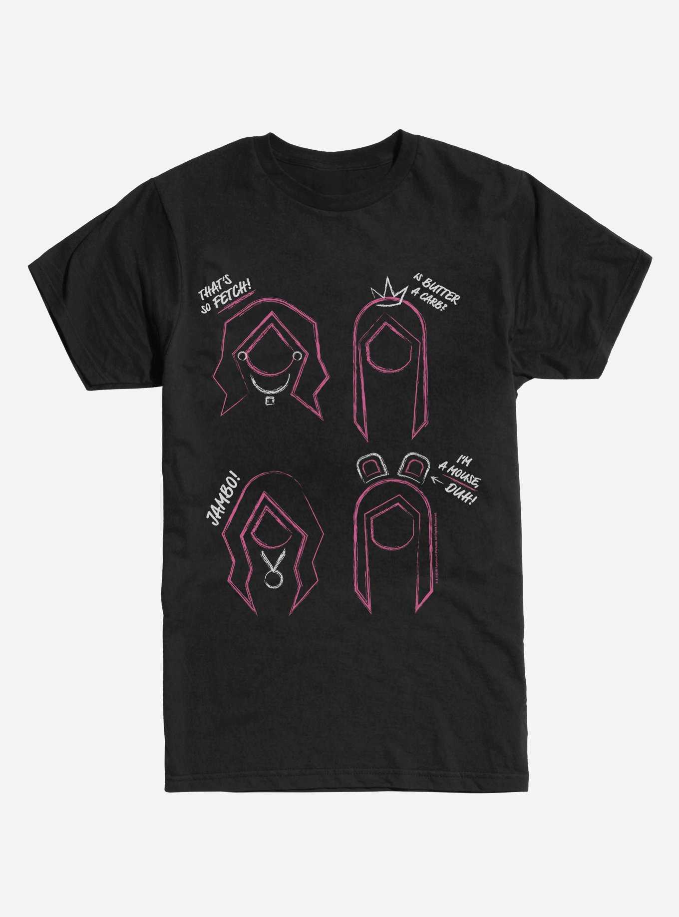 Extra Soft Mean Girls Sketches T-Shirt, , hi-res