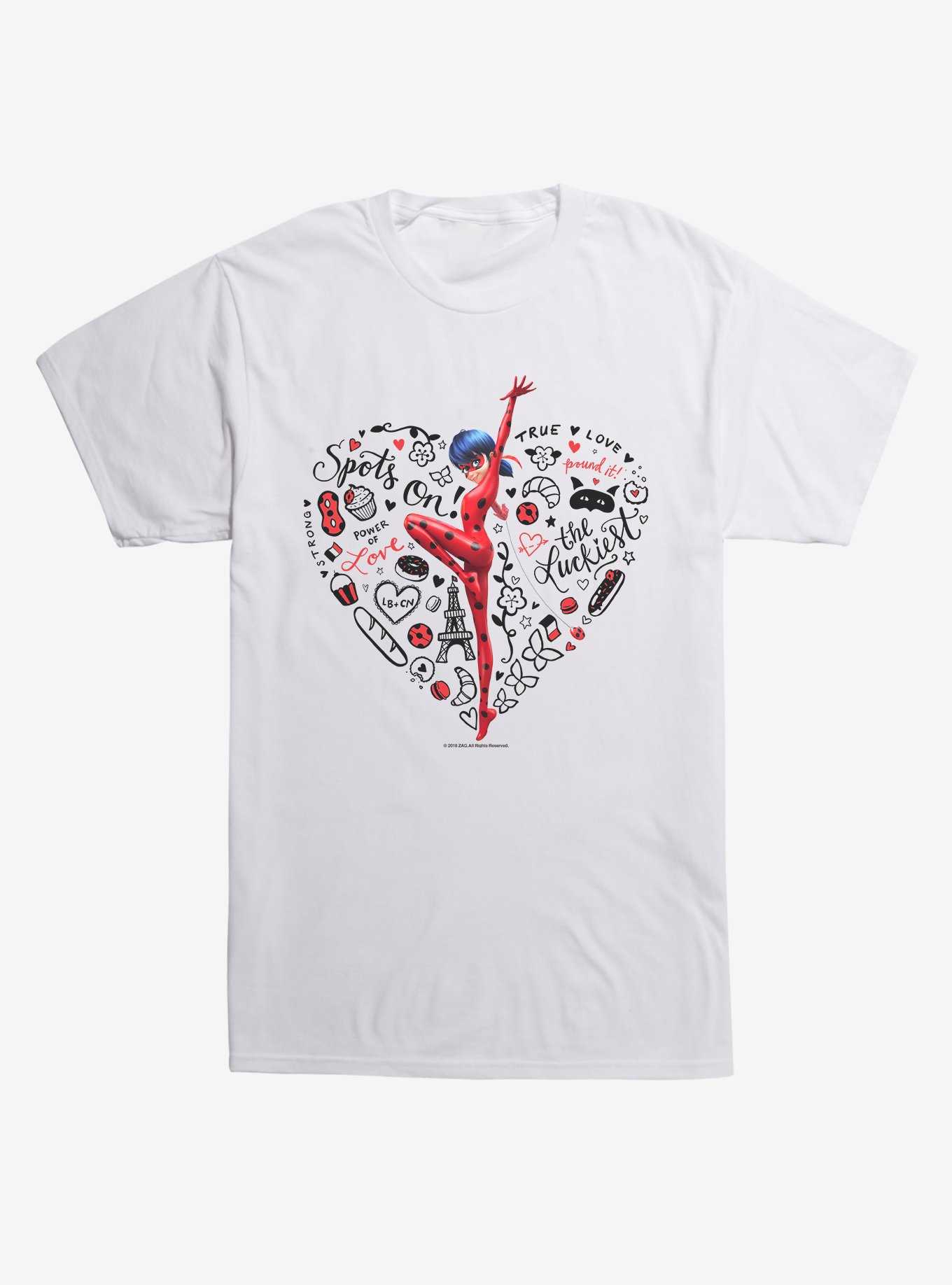 Extra Soft Miraculous: Tales of Ladybug & Cat Noir Heart Collage T-Shirt, , hi-res