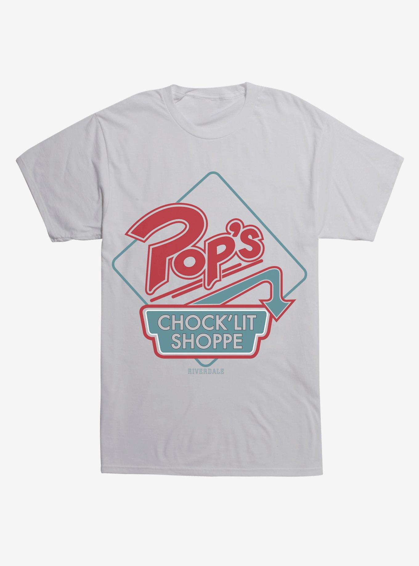 Extra Soft Riverdale Pops Logo T-Shirt, LIGHT GREY, hi-res