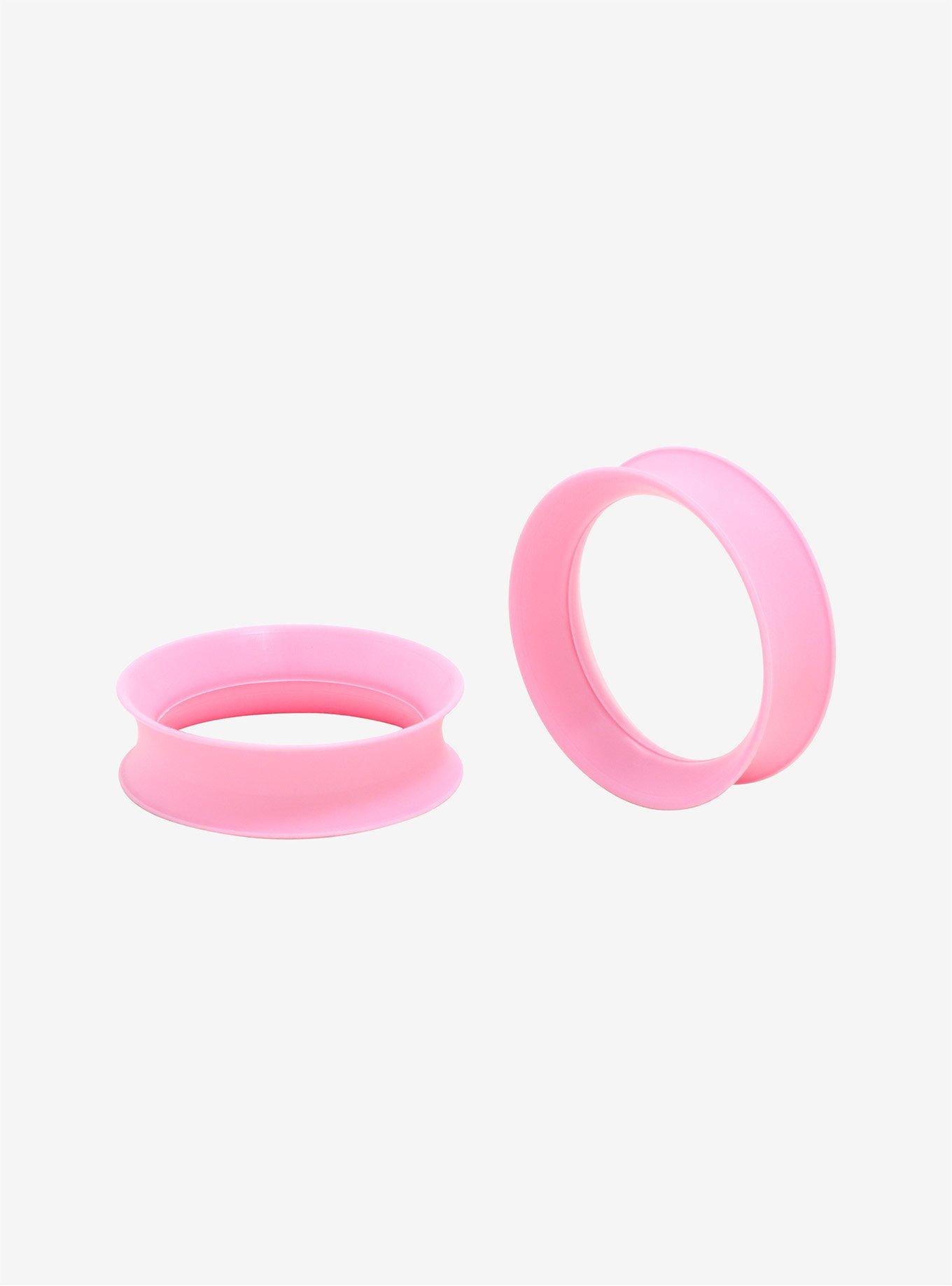 Kaos Softwear Cotton Candy Pink Earskin Eyelet Plug 2 Pack, PINK, hi-res