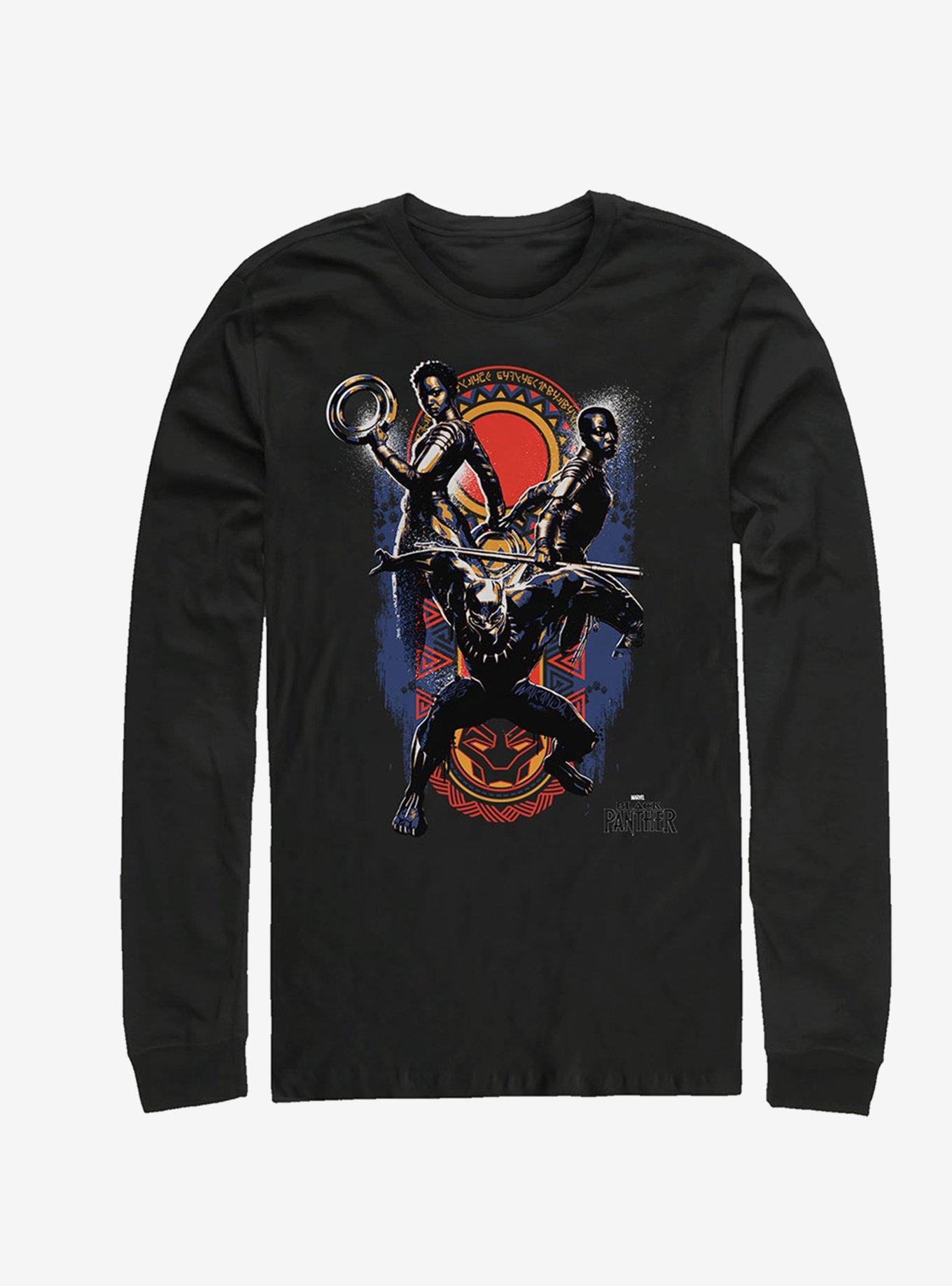 Marvel Black Panther Big Three Long-Sleeve T-Shirt, , hi-res