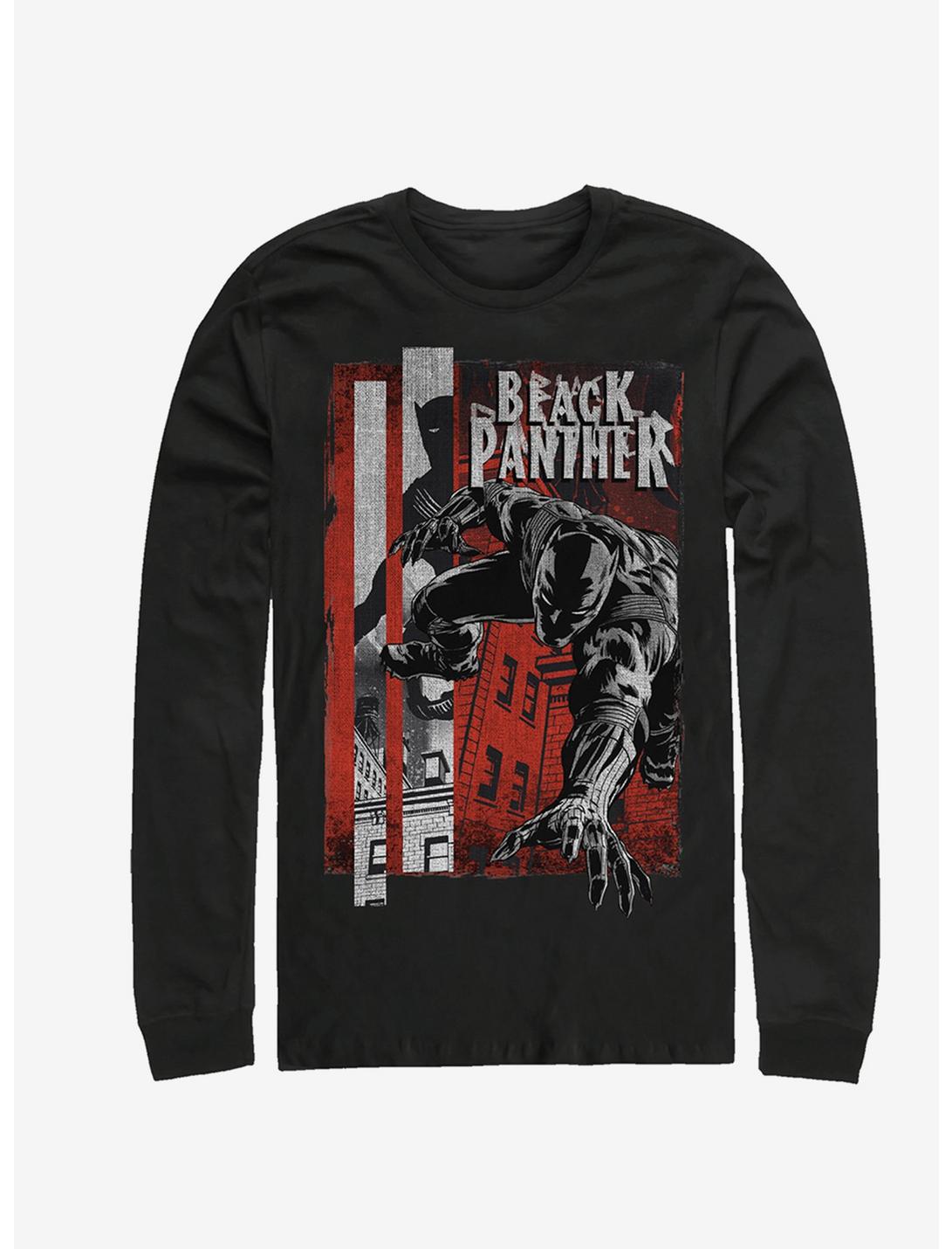 Marvel Black Panther Panther Night Long-Sleeve T-Shirt, BLACK, hi-res