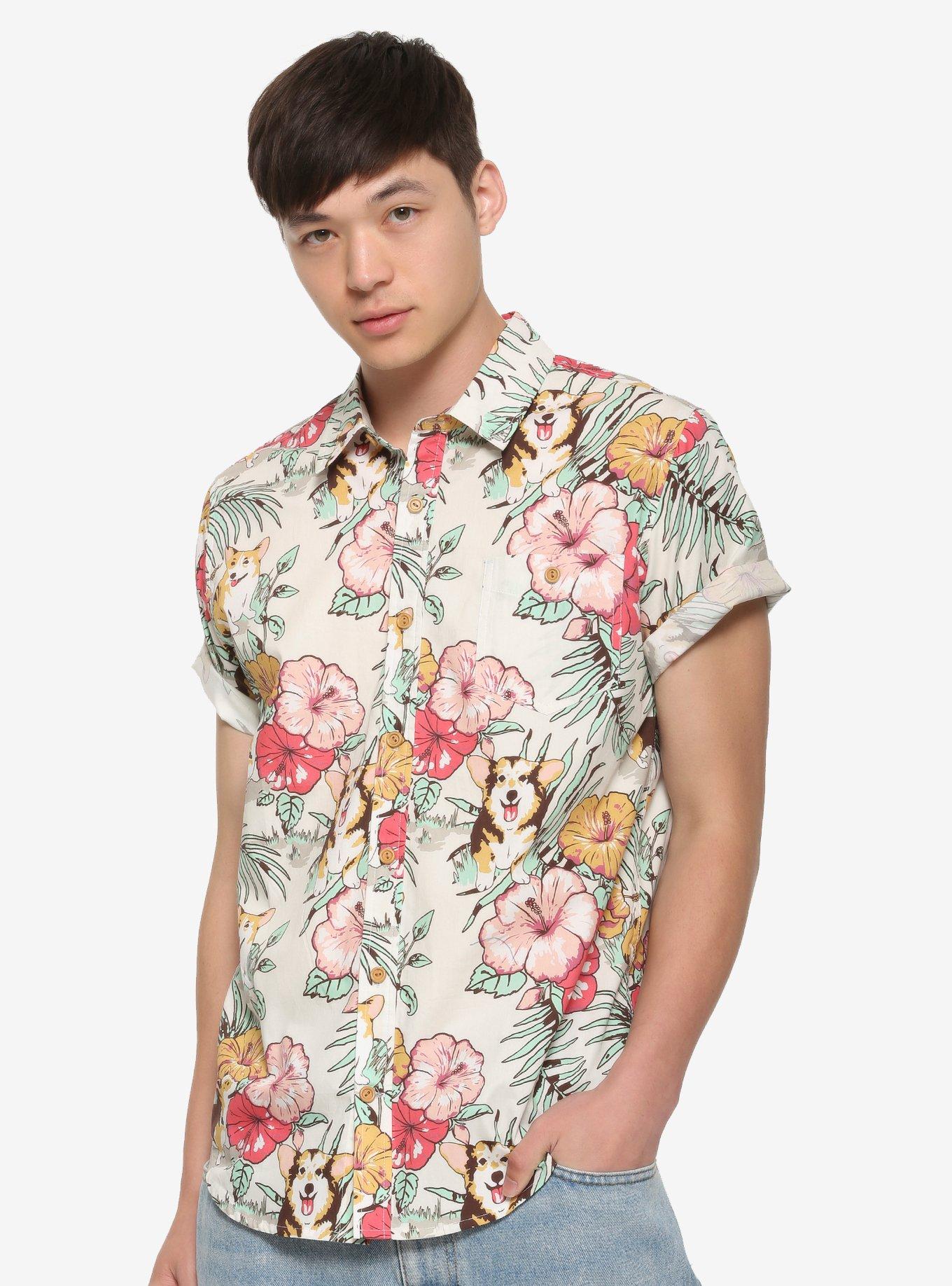 Godzilla King Of Monster Vintage Beach Button Down Tropical