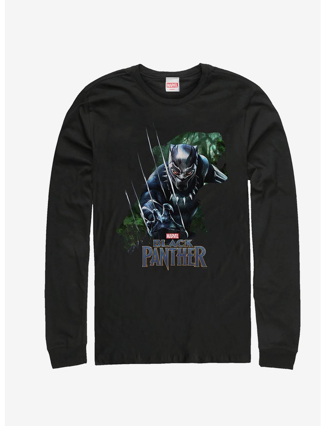 Marvel Black Panther Green Panther Long-Sleeve T-Shirt, BLACK, hi-res