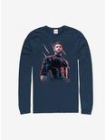 Marvel Captain America Old Soldier Long-Sleeve T-Shirt, NAVY, hi-res