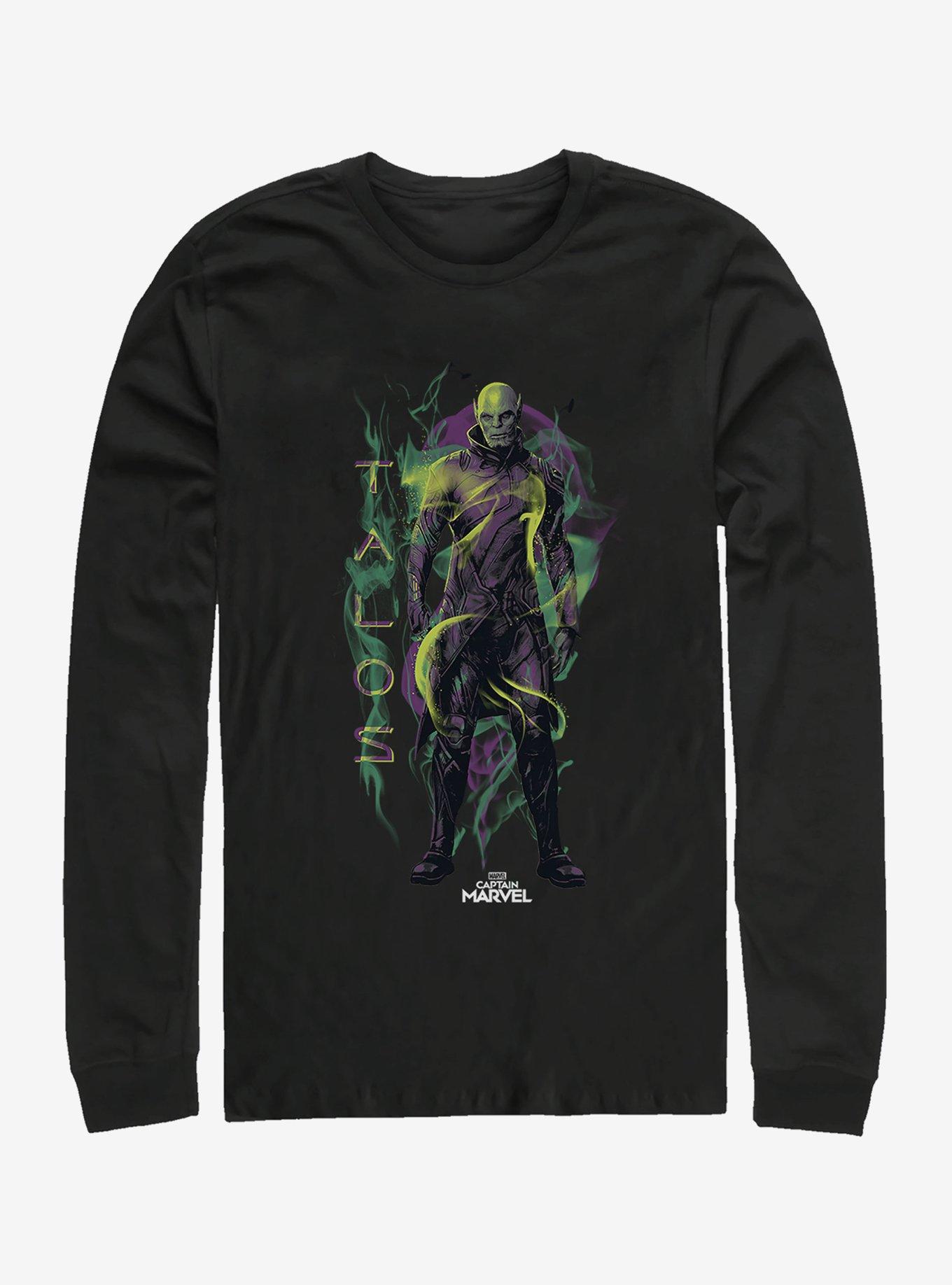Marvel Captain Marvel Talos Green Long-Sleeve T-Shirt, , hi-res