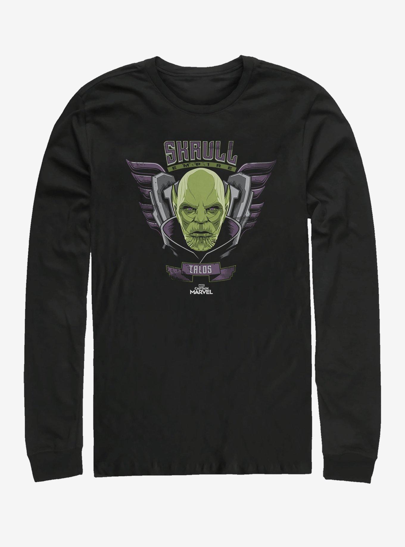 Marvel Captain Marvel Skrull Empire Long-Sleeve T-Shirt, BLACK, hi-res