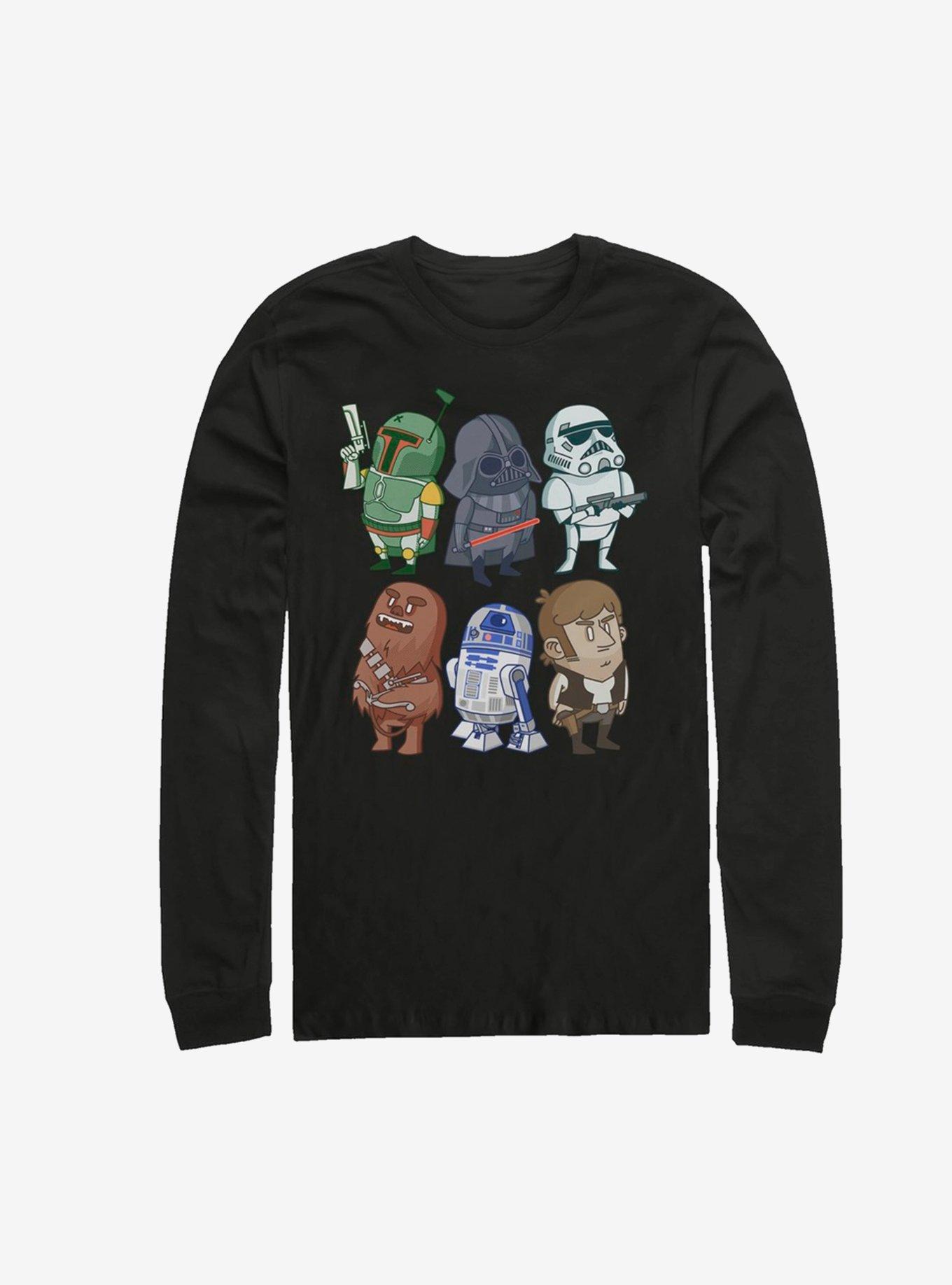 Star Wars Doodles Long-Sleeve T-Shirt - BLACK | Hot Topic