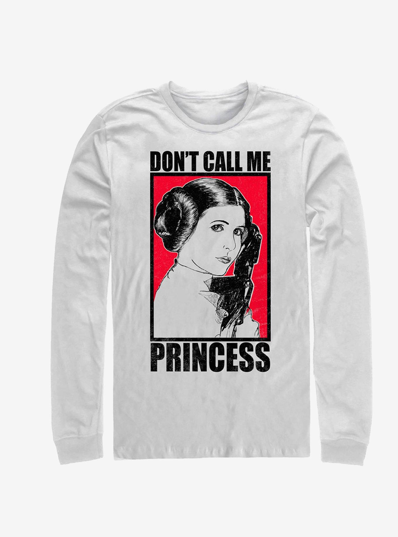 Star Wars No Princess Long-Sleeve T-Shirt, WHITE, hi-res