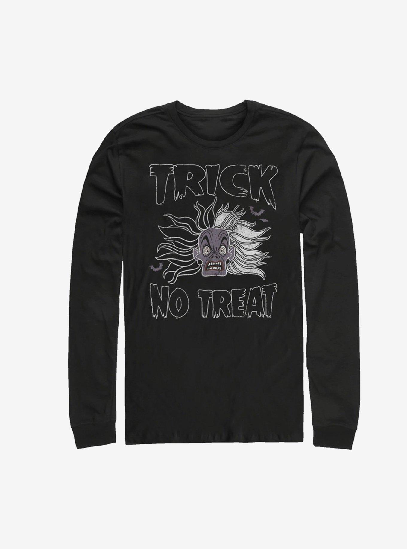 Disney Villains Trick No Treat Long-Sleeve T-Shirt, BLACK, hi-res